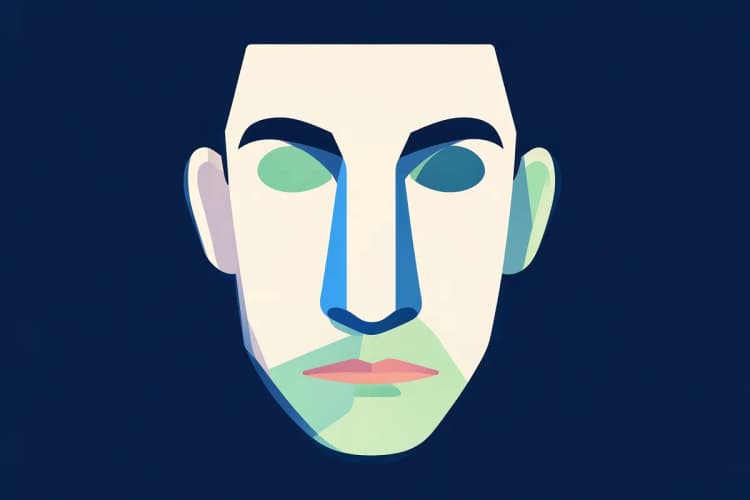 Nariz masculino com perfil reto e harmonioso após rinoplastia, em plano médio.