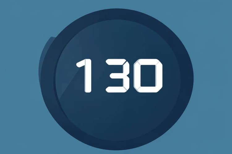 Relógio digital mostrando 1 hora e 30 minutos, simbolizando o tempo de duração de um procedimento