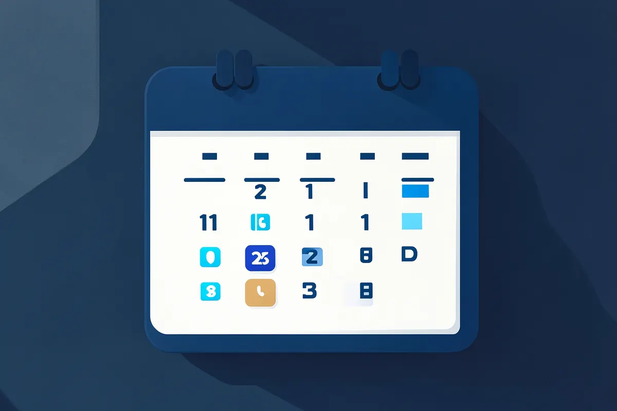 Um calendário com os dias marcados, simbolizando a passagem do tempo durante a recuperação.